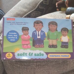 Lakeshore Soft & Safe Family Toy Set - Blue, Green, Pink, Brown